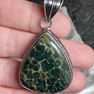 Ocean Jasper Pendant Stone Crystal Jewelry
